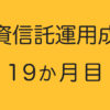 投資信託運用成績19か月目